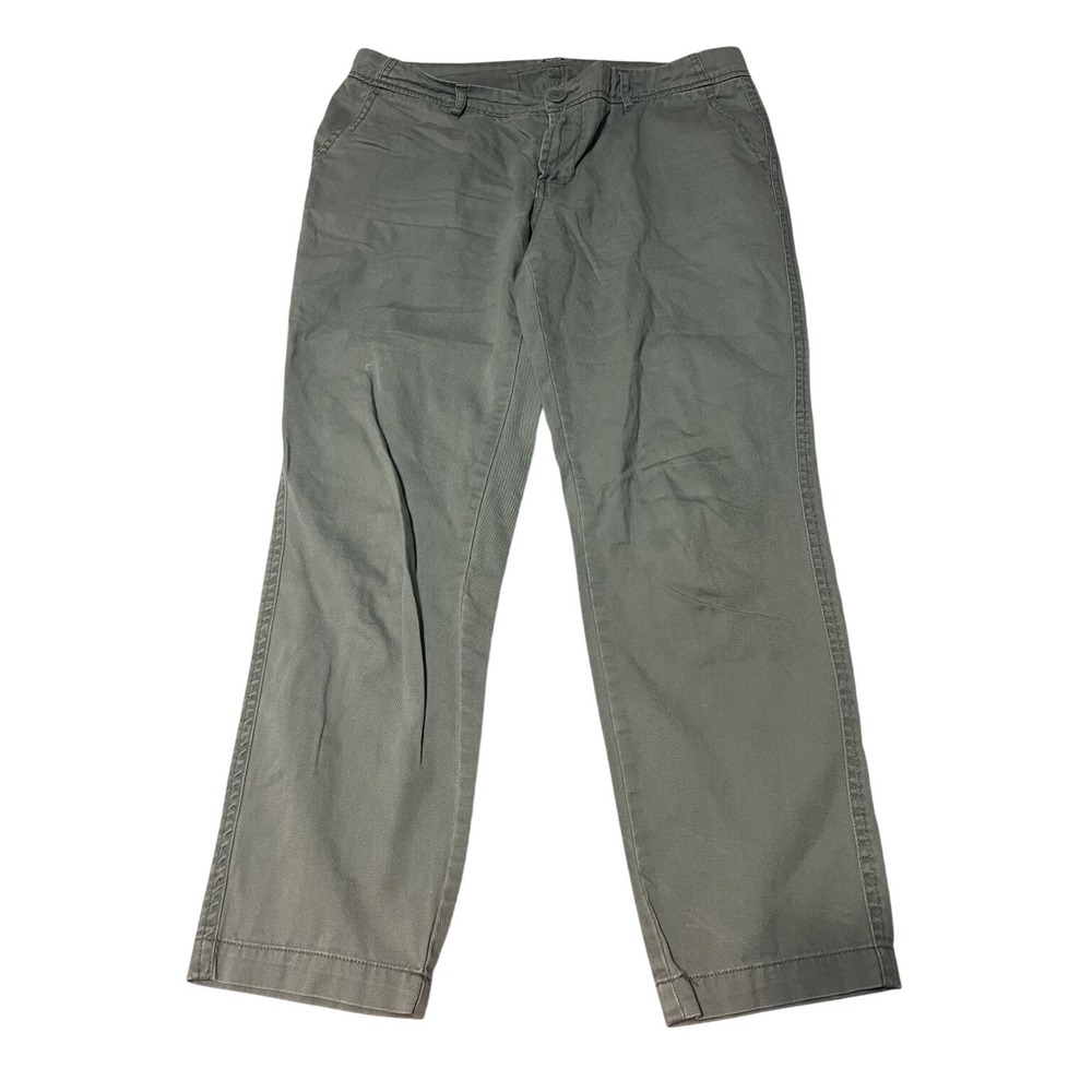 Woolrich Women's Jeans Size 8 Green Stretch Straight Leg